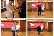 博鱼在线注册举办“光荣在党50年”纪念章颁发暨新党员入党宣誓活动